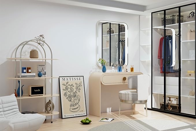 30x36 Inch Silver LED Bathroom Mirror with Lights, Adjustable 3000K/4500K/6000K, Lighted Bathroom Vanity Mirrors, Wall Mounted, Memory Stepless Dimmable, Anti-Fog, Horizontal/Vertical