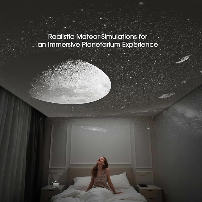 L LOHAS LED Galaxy Projector for Bedroom, 13 in 1 Star Projector Night Light with Solar System Constellation Moon, LED Space Galaxy Lamp with Timer, for Kids Adults Bedroom Theater