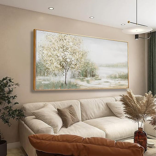 Canvas Wall Art Decor Large Framed Wall Art for Living Room Nature Botanical Wall Art Prints Canvas Art Wall Decor Artwork for Walls Bderoom Office Decor 24x48 Inch