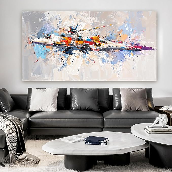 Canvas Wall Art Decor Wall Pictures for Living Room Large Colorful Wall Art Prints Abstract Canvas Art Wall Decor Oversized Abstract Wall Art Artwork for Walls Office Home Aesthetic Wall Art Decor 29"X58"