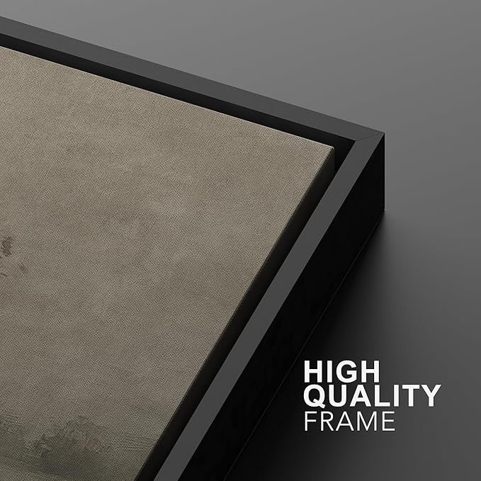 MUDECOR Framed Wall Art Print Set Vintage Landscape Subtle Forest and River in Earthy Tones Illustrations Modern Art Boho Decorative Colorful Chic for Living Room, Bedroom, Office - 16"x24"x3 Black