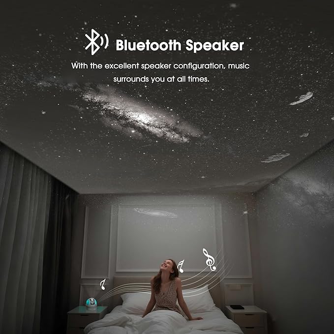 L LOHAS LED Galaxy Projector Night Light, 12 in 1 Star Projector Night Light with Storage Case, Solar System Constellation Moon, LED Space Galaxy Lamp with Timer, for Kids Adults Bedroom Theater