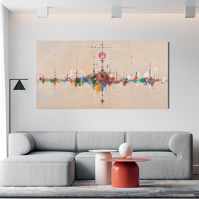 Canvas Wall Art Decor Oversized Wall Art Pictures for Living Room Artwork for Walls Large Abstract Colorful Wall Art Prints Abstract Canvas Art Wall Decor Bedroom Home Aesthetic Decor 29" X 58"