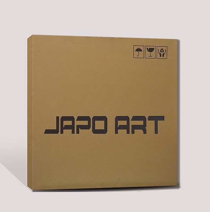 JAPO ART -Ocean Theme Wall Art Sea Animal Blue Jellyfish Tropical Fish Canvas Prints Wall Art 20 x 20 Inch Panel Set of 3 Home Decoration Framed and Stretched Ready to Hang