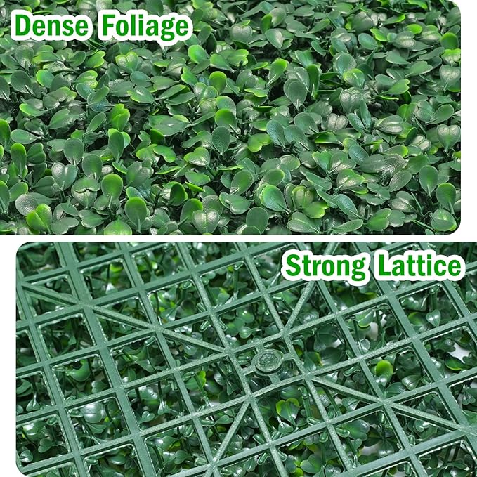 40x120Inch Artificial Ivy Privacy Fence Screen, UV-Anti Boxwood Greenery Hedge, Fake Grass Wall Roll Backdrop, 33 SQ FT
