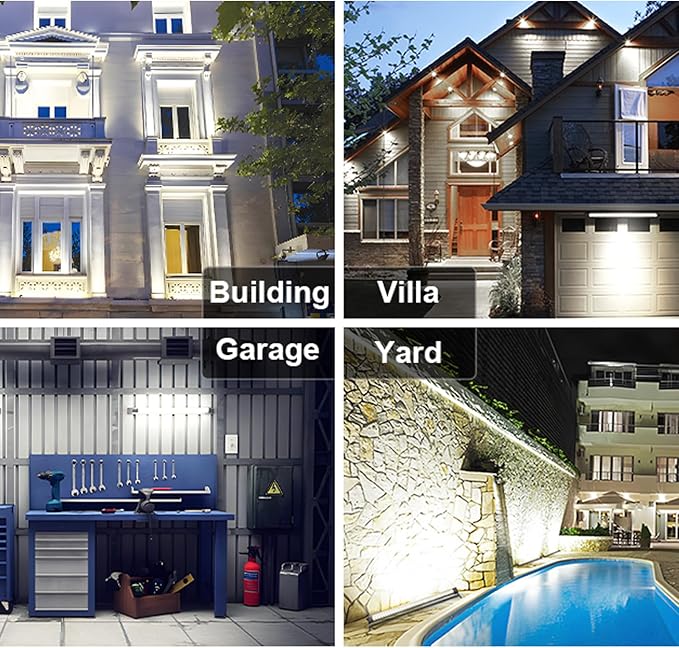 72W LED Wall Washer Light Bar, 9500LM Super Bright, IP67 Waterproof Outdoor Lighting for Landscape, Yard, Garden (40in, 6000K Daylight)