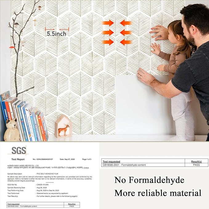MelunMer Modern Peel and Stick Wallpaper Boho Contact Paper for Cabinets/Drawers 276In L 17.3In W Self Adhesive Removable Wallpaper for Bedroom/Bathroom Waterproof Geometric Contact Paper Beige/White