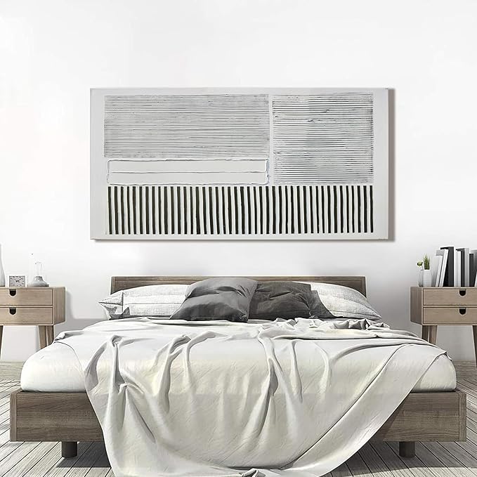 Canvas Wall Art Decor Large Canvas Wall Art For Living Room Abstract Art Black and White Wall Art Decor Abstract Modern Wall Art Prints Canvans Art Work For Bedroom Office Kitchen Wall Decor 24" x 48"