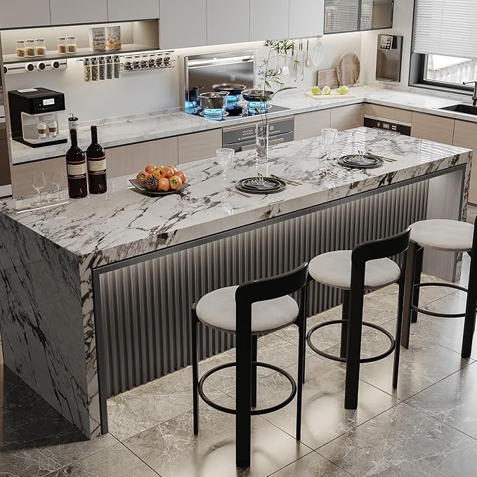 6-Pack Slat Wall Panel with 2 Trims Wood Grain Slat Wall 96" x 6.2" WPC Slats 3D Wall Panels Grey Grille