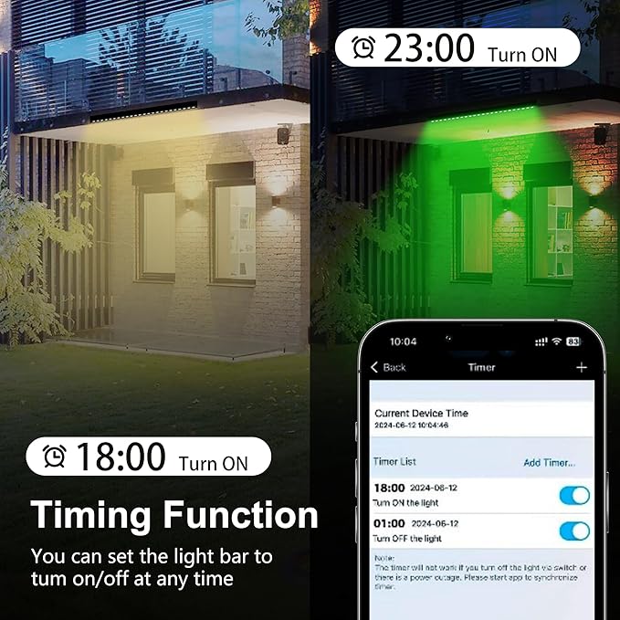 Smart RGBCW Wall Washer Light 90W, 20″ LED Color Changing Light Bar for Wall Wash Lighting – APP & RF Remote Control, 2700K–6500K Tunable White, Music Sync,IP65 Indoor/Outdoor Linear Bar