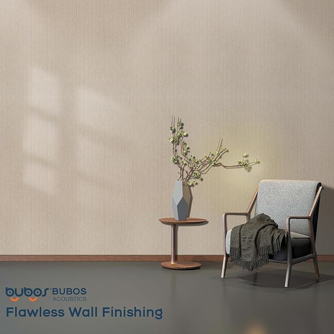 BUBOS 5 Pack Large Acoustic Panels,47.2" X 23.6" Acoustical Wall Panel,Self-Adhesive Sound Proof Panel for Office, Decorative Soundproof Wall Panels for Home Studio (Camel 2)