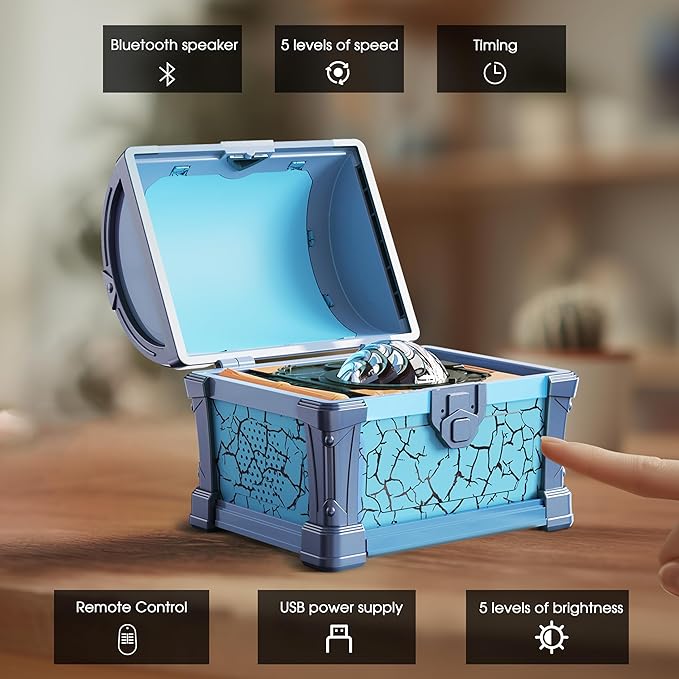 L LOHAS LED Galaxy Projector Night Light, Galaxy & Northern Lights Effect with 8 Colors, Cool Pirate Treasure Nightlight with Timer & Remote Control, for Gifts Kids Boys Girls Bedroom