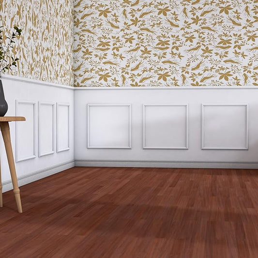 COUKIU Pre-Cut 6 Set Peel and Stick Wall Molding Trim Kit, 20" x20" Premade Wainscoting Panels, Self Adhesive Moulding Panel for Interior Walls Picture Frame