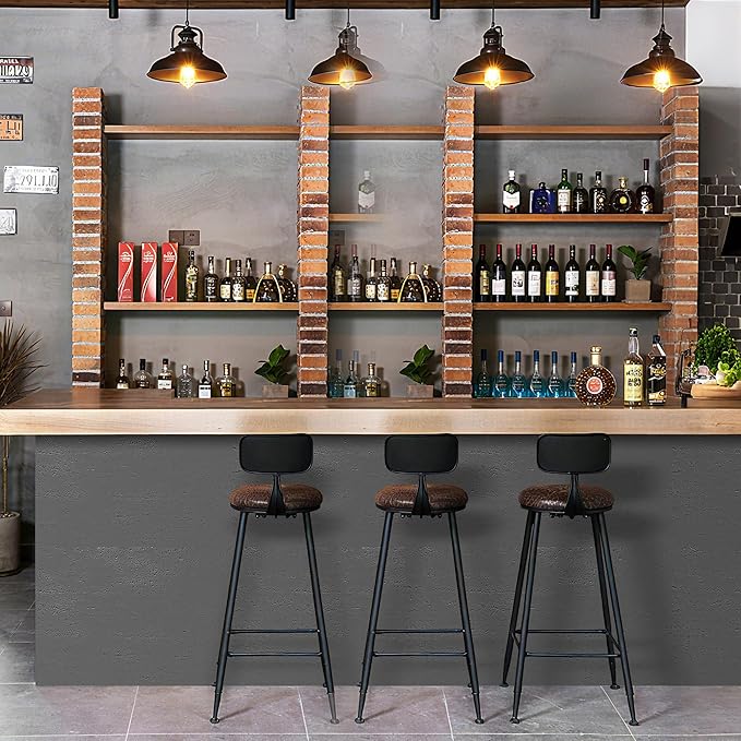 KASARO 3D Faux Stone Wall Panels, 4 PCS MCM Flexible Wainscoting Panels for Exterior/Interior Decor, Modified Clay Material, Accent for Home, Art, Commercial, Cement Grey, 47.2 × 23.6 inch