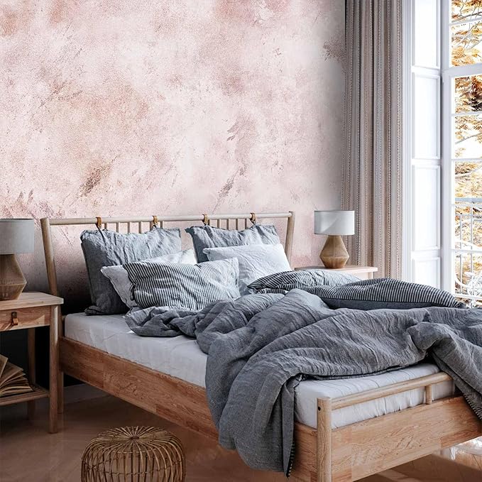 artgeist Wall Mural Stone 116x83 in - XXL Peel and Stick Self-Adhesive Wallpaper Removable Large Sticker Foil Wall Decor Print Picture Image Design Abstract Concrete Like Painted a-A-10133-a-b