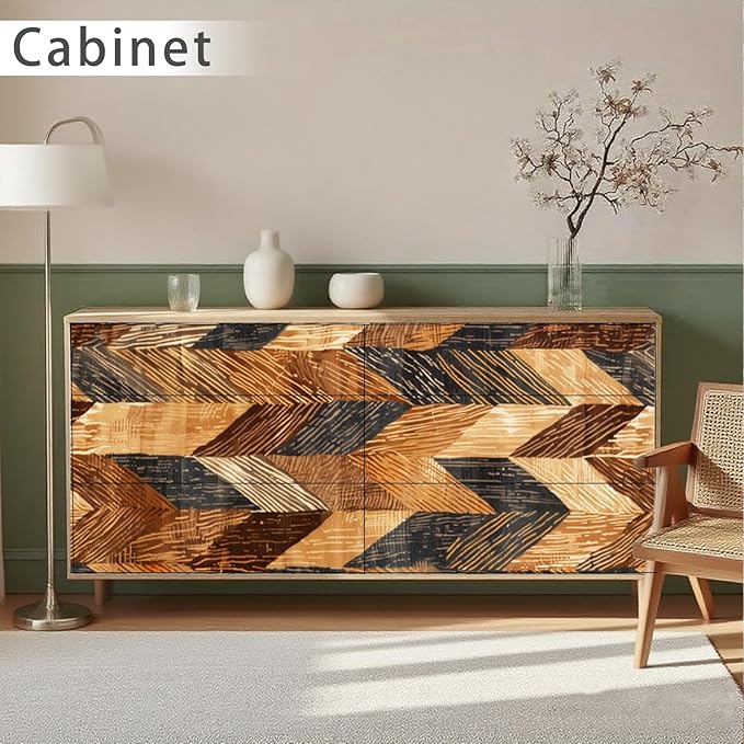 Nuxovilar Brown Geometric Diamond Textured Peel and Stick Wallpaper, 15.75"x39.37", Self-Adhesive Contact Paper, Retro Pattern for Bedroom, Living Room and Table Decor