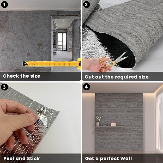 3D Wall Panels Peel and Stick – 23.82"x110" PVC Faux Texture, Self Adhesive Waterproof Wall Covering, DIY Accent Wall, Sofa Background Backsplash & Modern Home Decor, Covers 18 sq.ft