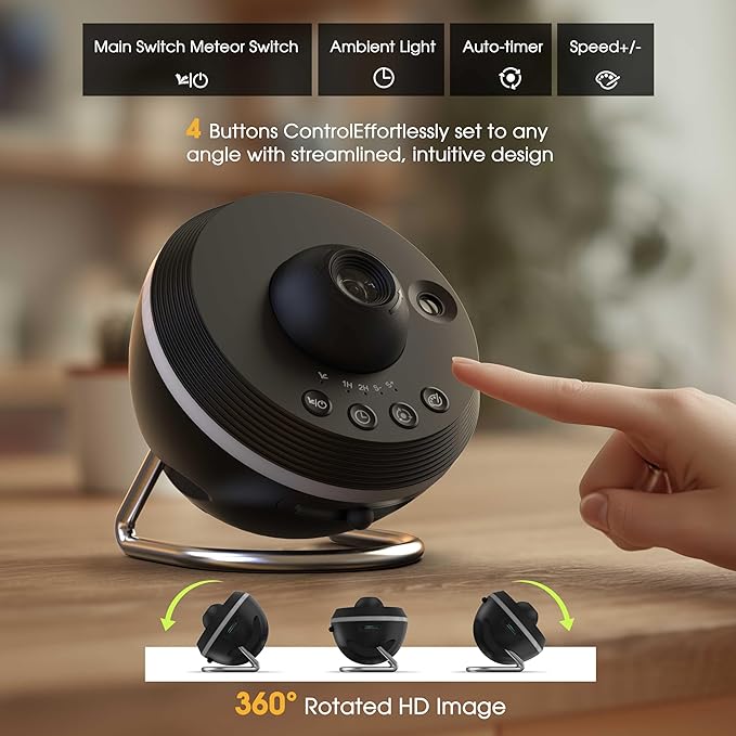 L LOHAS LED Galaxy Projector, Star Projector Planetarium Night Light, 13 in 1 HD Space Night Light Projector with Light Strip Meteor for Kids Bedroom Birthday Christmas Gift