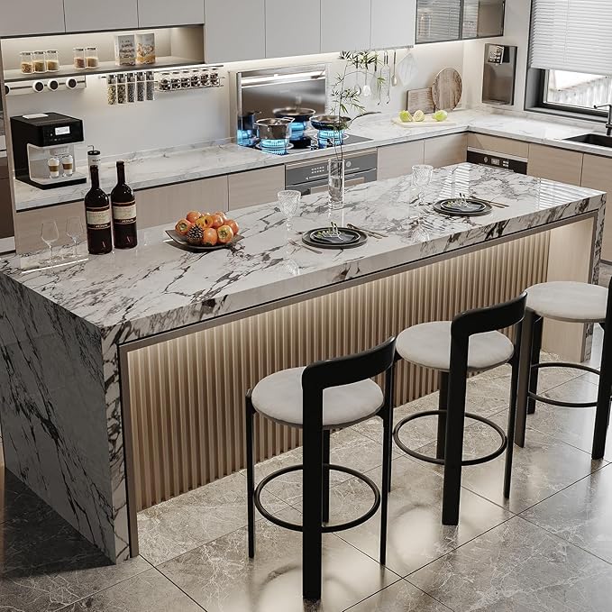 6-Pack Slat Wall Panel with 2 Trims Wood Grain Slat Wall 96" x 6.2" WPC Slats 3D Wall Panels Oak Grille