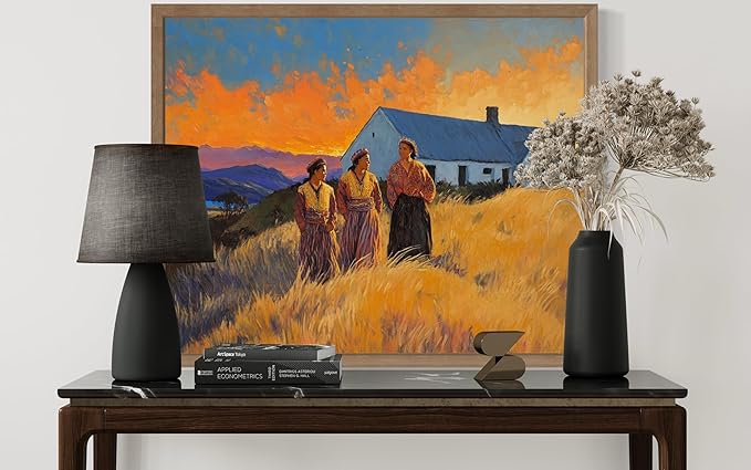 New Zealand Art Print Poster, Asia Oriental Countries Culture Wall Art Asian Paintings for Bedroom Bathroom Living Room Decor 97 (New Zealand, 24 x 36 inches, Wood Frame)