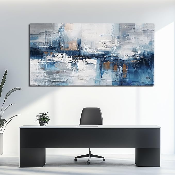 KELIYUAN Canvas Wall Art For Living Room Framed Wall Decor For Bedroom Office Decorations Minimalism Abstract Wall Paintings Inspiration Pictures Artwork Modern Room Home Decor Mural 20 x40 in