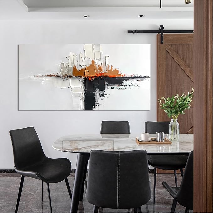 Canvas Wall Art Decor Modern Wall Art Pictures for Living Room Abstract Canvas Art Wall Decor Minimalist Black and White Wall Art Prints Artwork for Walls Office Room HomeDecor Aesthetic 20" X 40"