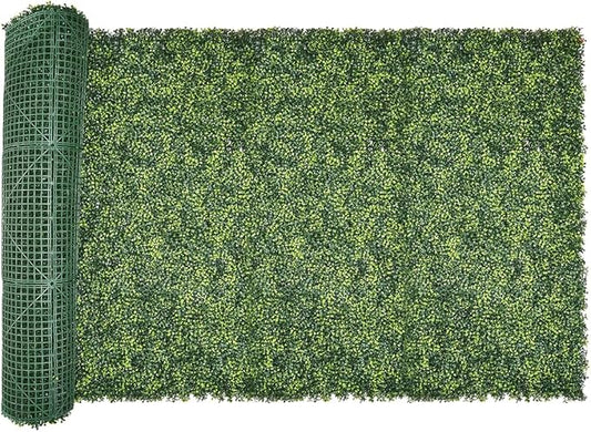 VEVOR Artificial Grass Wall Panels, 40 x 120 inch, Milan Grass Greenery Boxwood Panel for Indoor Outdoor Green Decor & Ivy Fence Covering, Privacy Backdrop Wall Hedge Screen for Garden