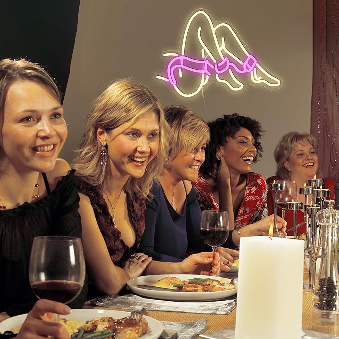 Lady Neon Sign Romantic Woman Neon Light Sign for Wall Decor Dimmable USB Powered Preppy Girl Led Light Sign for Adult Theme Party Bedroom Beauty Salon Man Cave Bar Club Hotel