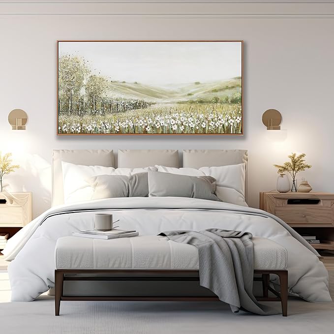 Canvas Wall Art Decor Home Decor Wall Art Prints Natural Modern Framed Landscape Wall Decorations Mountain Wilderness Artwork for Living Room Wall Bedroom Kitchen Office Decor 20"×40"