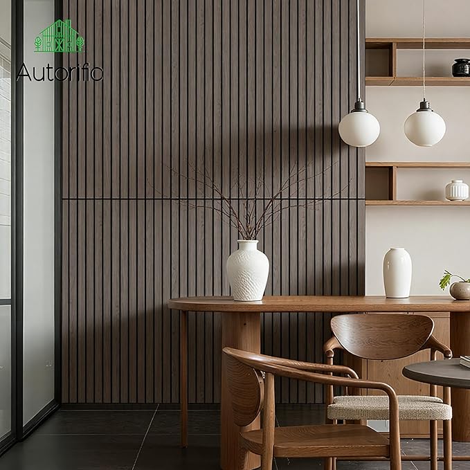 4 Pack Acoustic Panel, 47.2”x23.6” Acoustic Panels for Wall, Decorative Large Acoustic Panels with Wood Finish, for Office,Home Theater,Studio,Living Room, Walnut