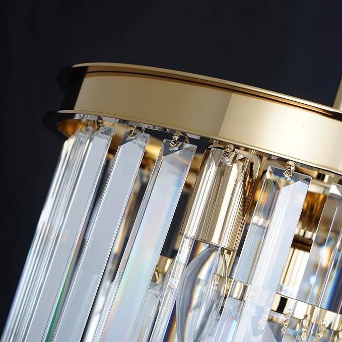 Luxurious Crystal Gold Modern Chandeliers Lights Pendant Ceiling Light Chandelier Lighting Fixture for Dining Room Living Room Kitchen Island Bedroom