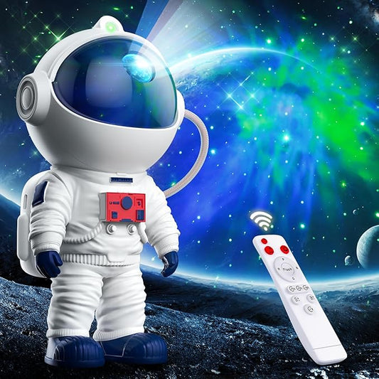 Astronaut Galaxy Projector, Star Projector for Bedroom, Nebula Night Light with Timer and Remote, LED Space Galaxy Lamp for Room Decor, Home Decor, Gifts for Kids, Christmas, Birthday