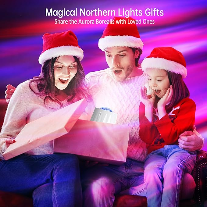 Northern Lights Projector, Galaxy Projector Night Light with Remote Control& Timer Function, Sleep Aid, Aurora Ceiling Projector Light for Bedroom Decor, Christmas Gift for Kids, Adults