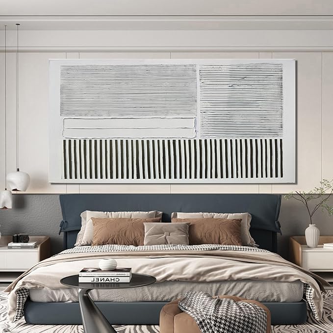 Canvas Wall Art Decor Oversize Canvas Wall Art For Living Room Abstract Art Black and White Wall Art Decor Abstract Modern Wall Art Prints Large Art Work For Walls Home Office Wall Decor 35"X70"