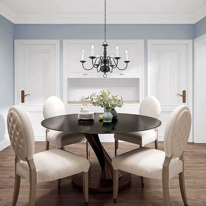 Livex Lighting 5006-07 Williamsburgh 6-Light Chandelier, Bronze,18Hx24W