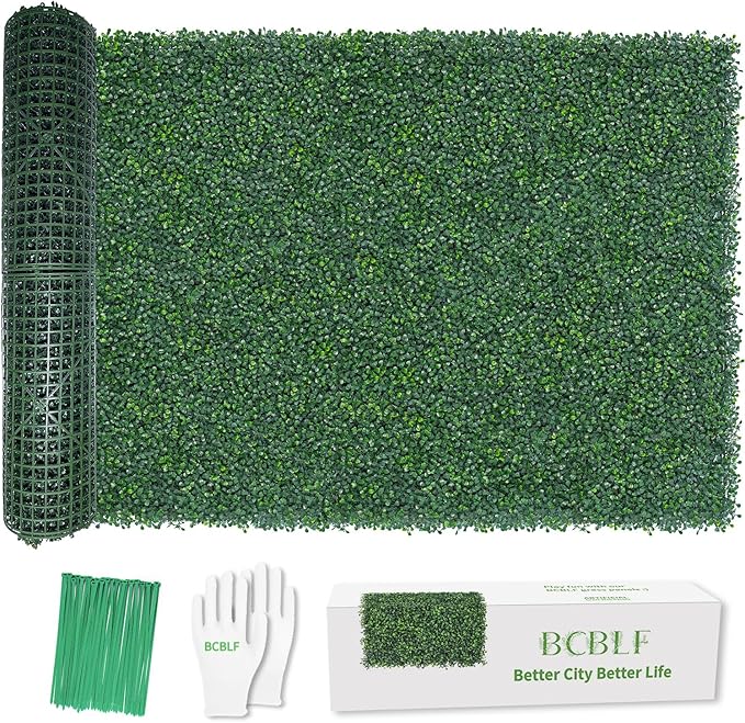 40x120Inch Artificial Ivy Privacy Fence Screen, UV-Anti Boxwood Greenery Hedge, Fake Grass Wall Roll Backdrop, 33 SQ FT