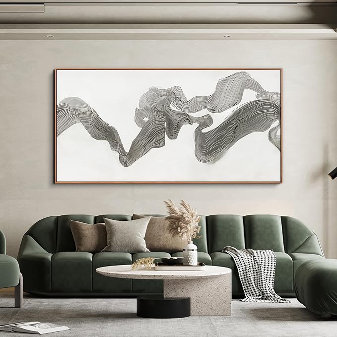 Abstract Wall Art Decor Large Wall Art for Living Room Abstrcat Canvas Art Wall Decor Modern Framed Wall Art Prints Abstrcat Art Artwork for Walls Decorations Bedroom Office Decor 29" X 58"