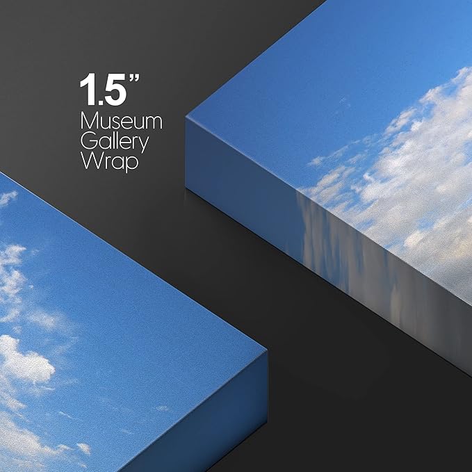 Canvas Prints Wall Art - Beautiful Seascape White Sail Boat on The Blue Calm Sea | Modern Wall Decor/Home Decoration Stretched Gallery Canvas Wrap Giclee Print & Ready to Hang - 12" x 18"