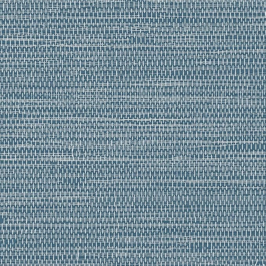 JiffDiff Grasscloth Wallpaper Peel and Stick Blue Grassweave Stick on Wallpaper Textured Self Adhesive Wall Paper Contact Paper 17.3"x472"