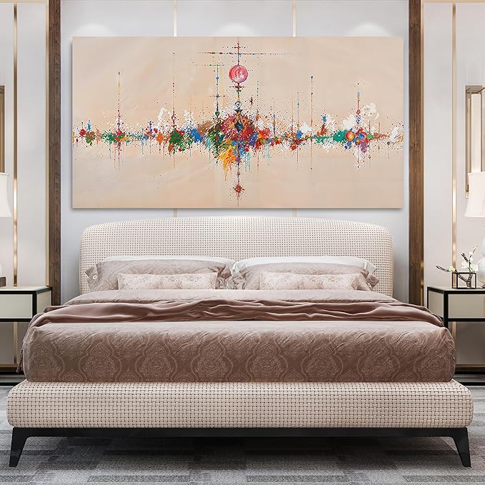 Canvas Wall Art Decor Oversized Wall Art Pictures for Living Room Artwork for Walls Large Abstract Colorful Wall Art Prints Abstract Canvas Art Wall Decor Bedroom Home Aesthetic Decor 29" X 58"