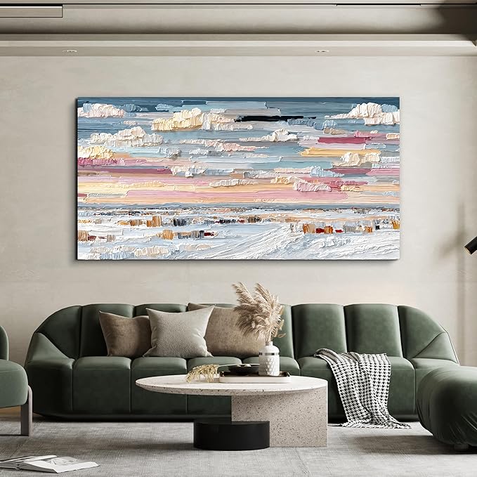 Abstract Canvas Art Wall Decor Large Wall Art For Living Room Canvas Wall Art Decor Oversized Modern Wall Art Prints Colorful Abstract Wall Art Decor Art Work for Walls Bedroom Office Decor 29" X 58"