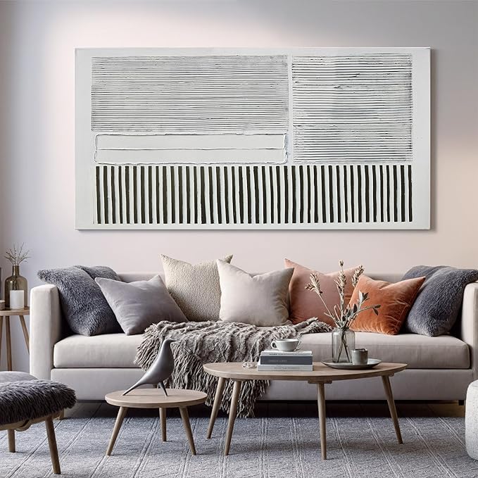 Canvas Wall Art Decor Oversize Canvas Wall Art For Living Room Black and White Wall Art Decor Artwork for Walls Modern Abstract Wall Art Prints Large Art Work For Walls Home Office Wall Decor 39" x 78"