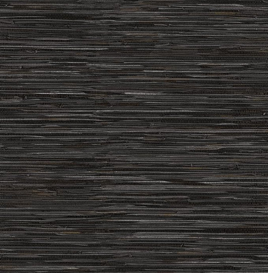 NuWallpaper Black Grassweave Peel and Stick Wallpaper, NUS4992