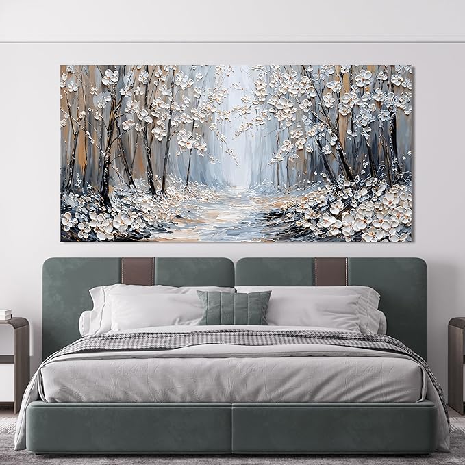 Large Canvas Wall Art Decor Wall Art Pictures for Living Room Canvas Art Wall Decor Artwork for Walls Landscape Oversized Wall Art Prints Modern Flowers Wall Art Decorations Home Office Decor 29"X58"