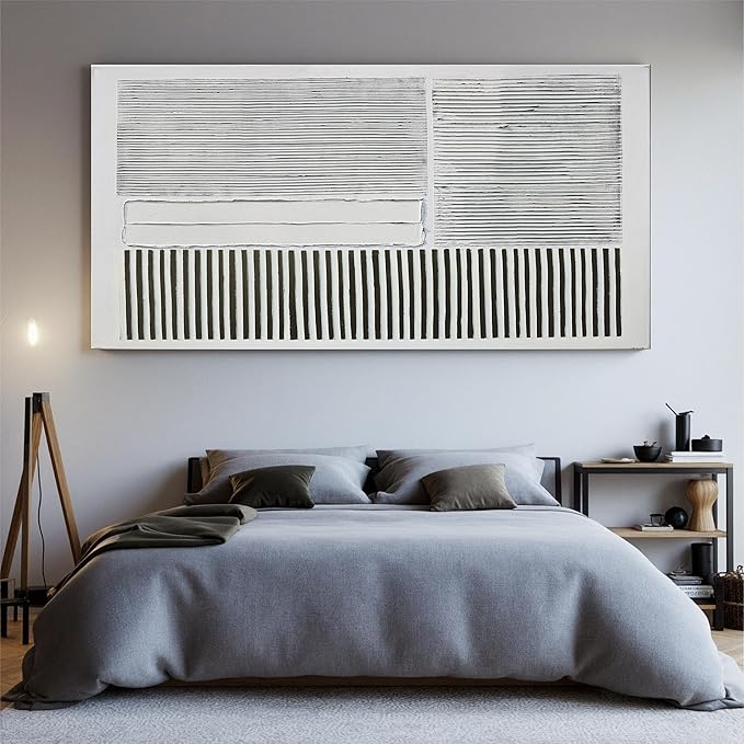 Canvas Wall Art Decor Oversize Canvas Wall Art For Living Room Black and White Wall Art Decor Artwork for Walls Modern Abstract Wall Art Prints Large Art Work For Walls Home Office Wall Decor 39" x 78"