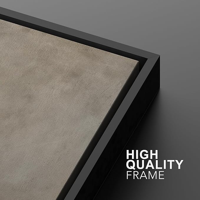 MUDECOR Framed Wall Art Print Set Neutral Abstract Landscape Illustrations Modern Art Boho Decorative Colorful Chic for Living Room, Bedroom, Office - 24"x36"x3 Black