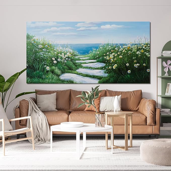 Canvas Wall Art Decor Large Wall Art for Living Room Canvas Art Wall Decor Nature Landscape Wall Art Decor Pictures Coastal Wall Art Prints Artwork for Walls Bedroom Office Wall Decor 24" X 48"