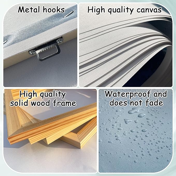 Large Birch Tree Landscape Wall Art - Nature Canvas for Living Room, Bedroom & Dining Room - 29x58IN