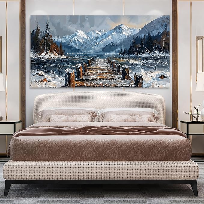 Canvas Wall Art Decor Large Wall Art for Living Room Nature Landscape Wall Art Prints Canvas Art Wall Decor Artwork For Walls Modern Oversized Wall Art Decorations Bedroom Ofiice Kitchen Decor 29"X58"