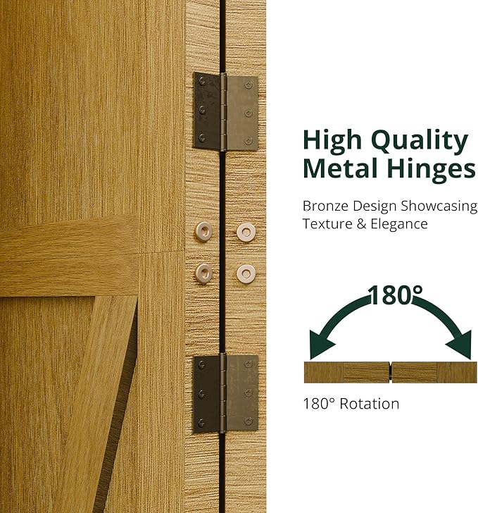 Cozy Castle Wood Room Divider, 6 Panels Folding Privacy Screen, 66.9'' Wall Divider, Barnwood Room Separator, Freestanding Partition, Temporary Wall for for Home Office Restaurant Decorative, Natural